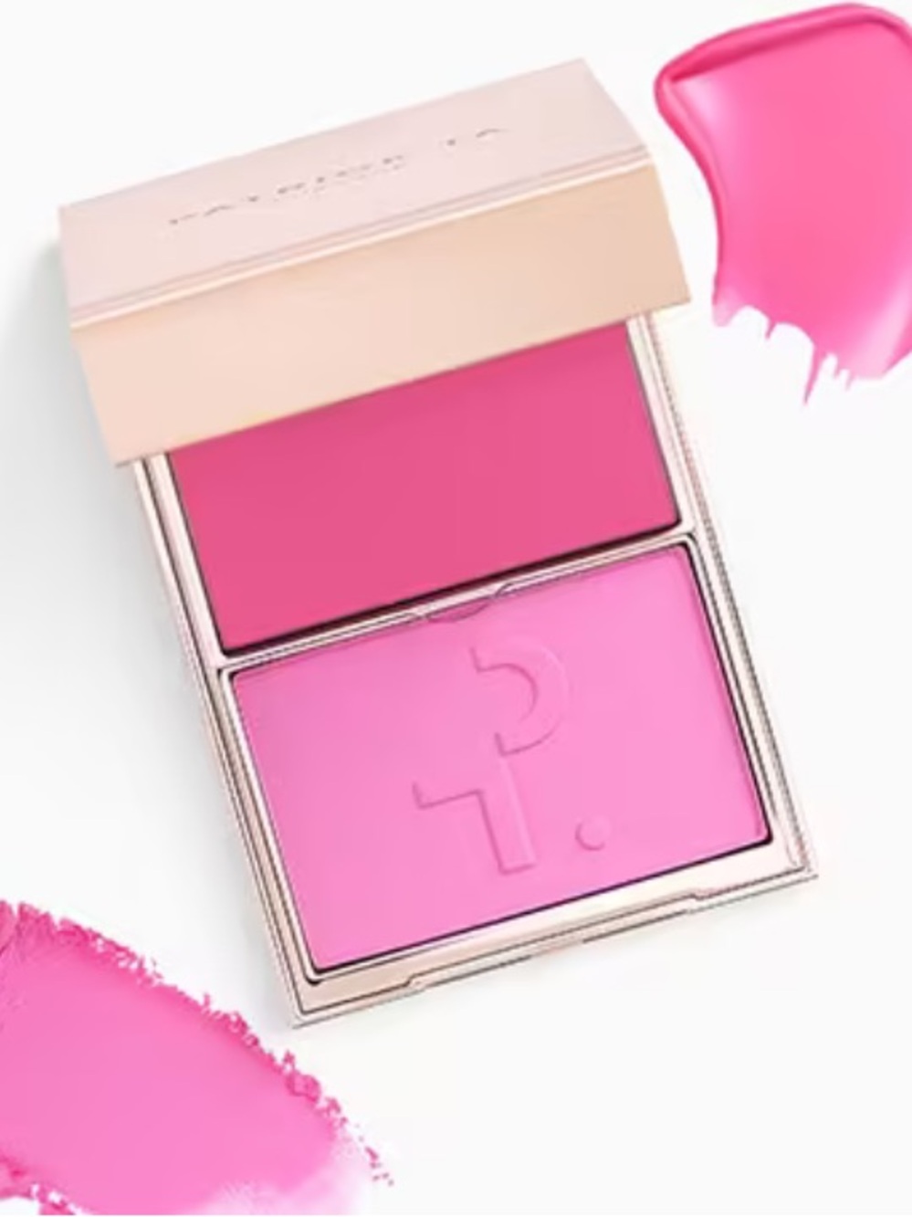 Patrick Ta Double-Take Crème & Powder Blush Duo — Bright Pink